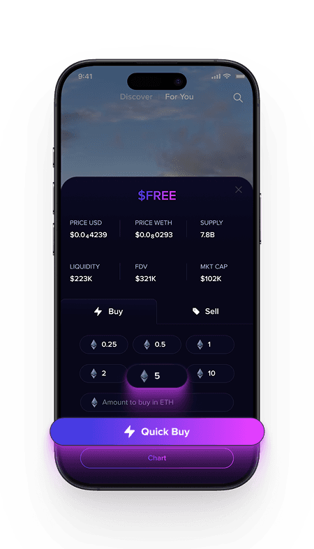 quick buy screenshot